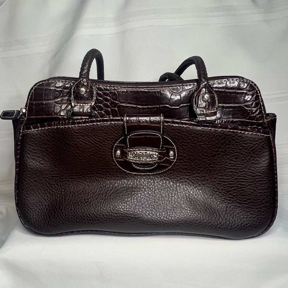 Rosetti‎ Bag Pebbled Alligator Faux Leather
Rich Brown EUC